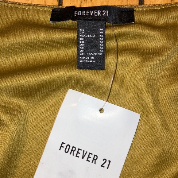 🎉HP Forever 21 gold sparkle wrap dress with tie - Picture 6 of 6